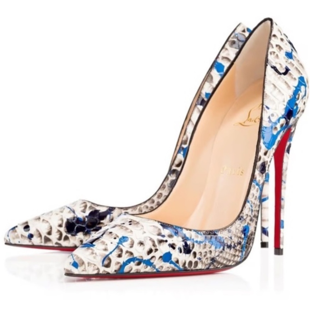 Christian Louboutin So Kate Python Vulcano BNIB 10